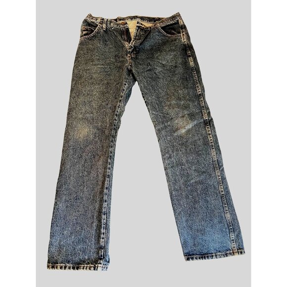 Wrangler WA783 Regular Fit Men’s Jeans 36×32 Straight Leg Blue Denim Pre-Owned - Picture 1 of 6